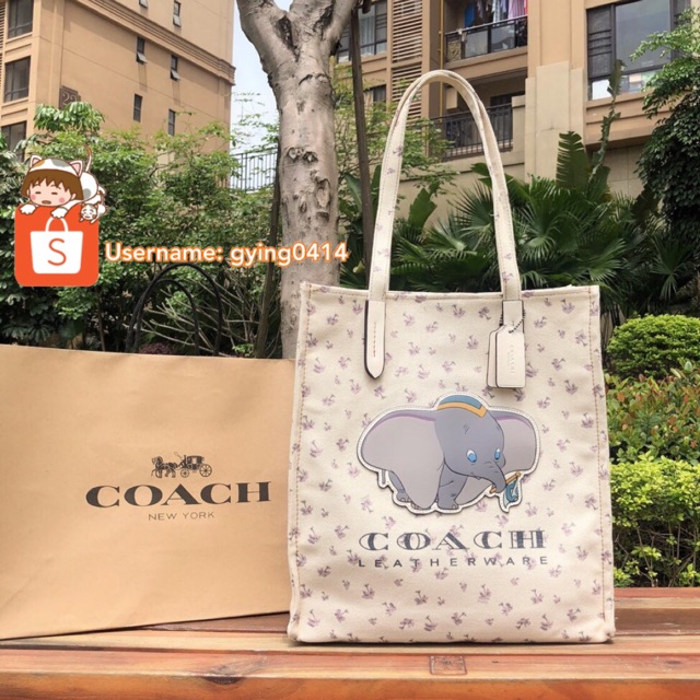 coach x disney dumbo tote