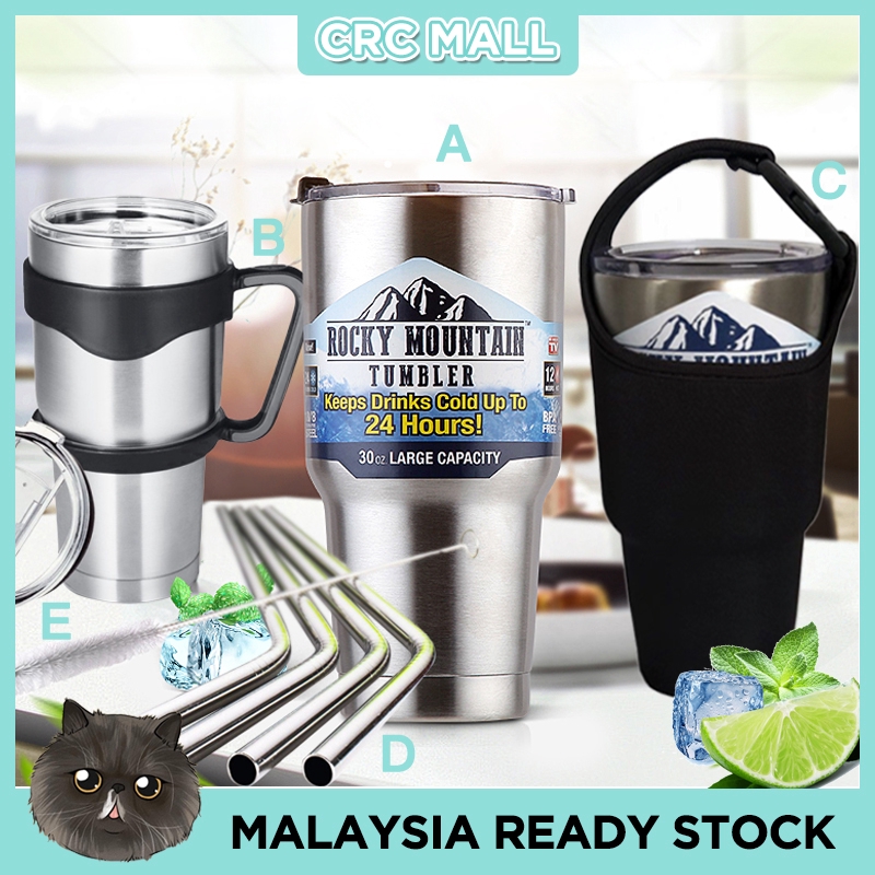 Rocky Mountain Tumbler Printed Logo 304 Stainless Steel 900ML +Free