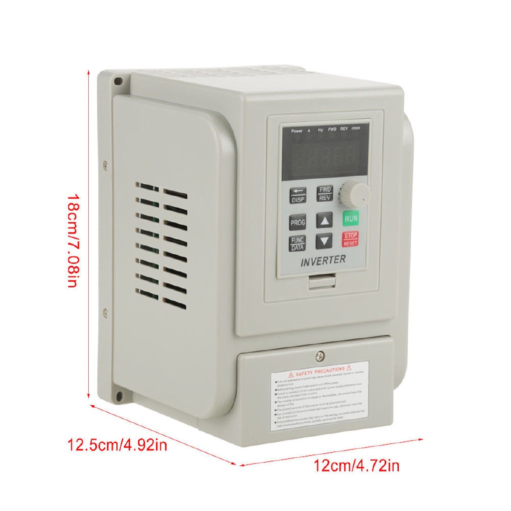 220V 2HP 1.5KW Single Phase To Three-Phase Output Frequency Converter VFD VSD