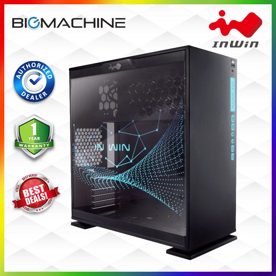 Inwin 303 Rgb Edition Mid Tower Black I White Casing Shopee Malaysia