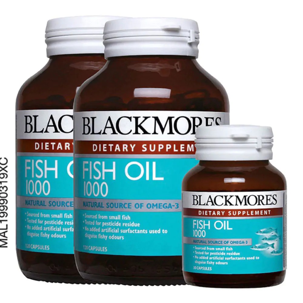 Blackmores Fish Oil 1000mg (120'S / 2 X 120'S FREE 30'S ...