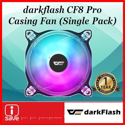 DARKFLASH CF8 Pro RGB Casing Fan (Single Pack) | Shopee Malaysia