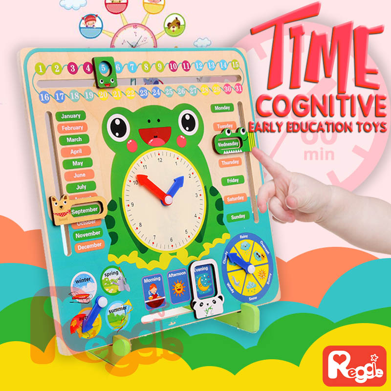 Reliable Quality Kids Toys Wooden Clock /Weather/Seasons/Calendar/Clock Cognition Montessori Early Education Have - Image 5