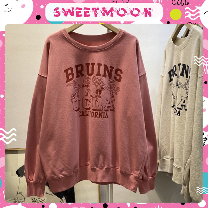 women's fashion letter print long sleeve sweater