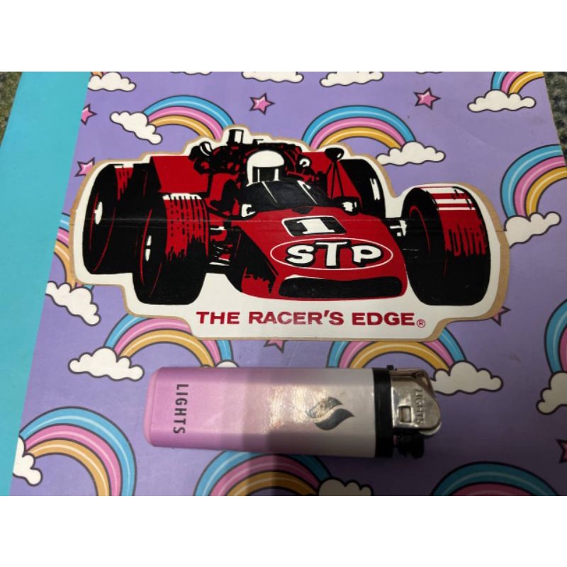 Vintage Sticker Stp Car The Racer Edge Shopee Malaysia