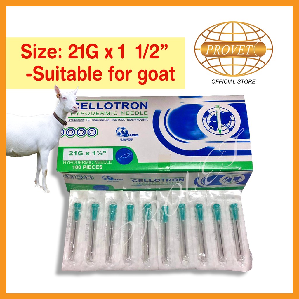 Hypodermic Needle 21g X 1 1 2 For Goat Jarum Pakai Buang Untuk Kambing 1box 100pcs Shopee Malaysia