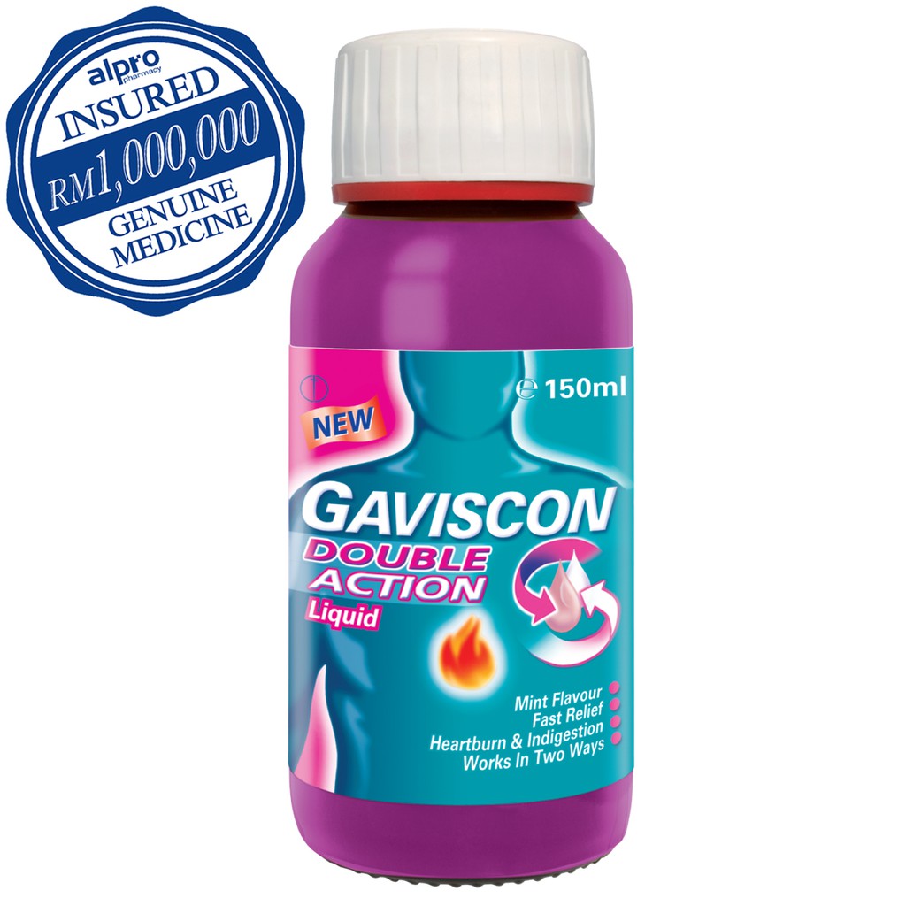 Gaviscon Double Action Liquid 150ml Shopee Malaysia