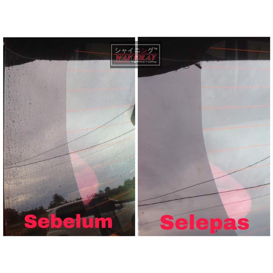 Promosi Watermark Remover Wak Kilat Pencuci Cermin Kereta Terbaik Menghilangkan Kesan Air Hujan Shopee Malaysia