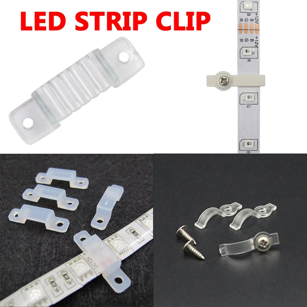 Silicone LED Strip Holder Clip Flexible Light Strips Fixing Holder For