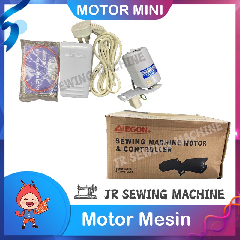 JEGON Motor mini mesin hitam / sewing machine motor & controller / traditional & controller
