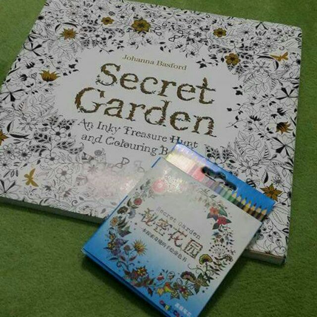 Secret Garden An Inky Treasure Hunt And Coloring Book English