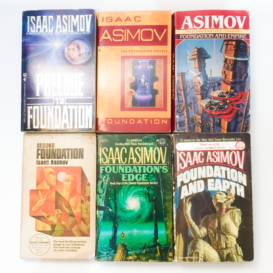 Featured image of ISAAC ASIMOV Foundation Series, Prelude to, Empire, Second Edge and Earth, Preloved