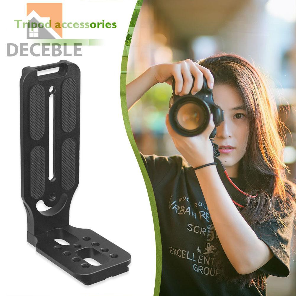 Quality Versatile Deceble Quick Release DSLR Camera L Plate Tripod Head Mount Vertical Shot Bracket - Image 5
