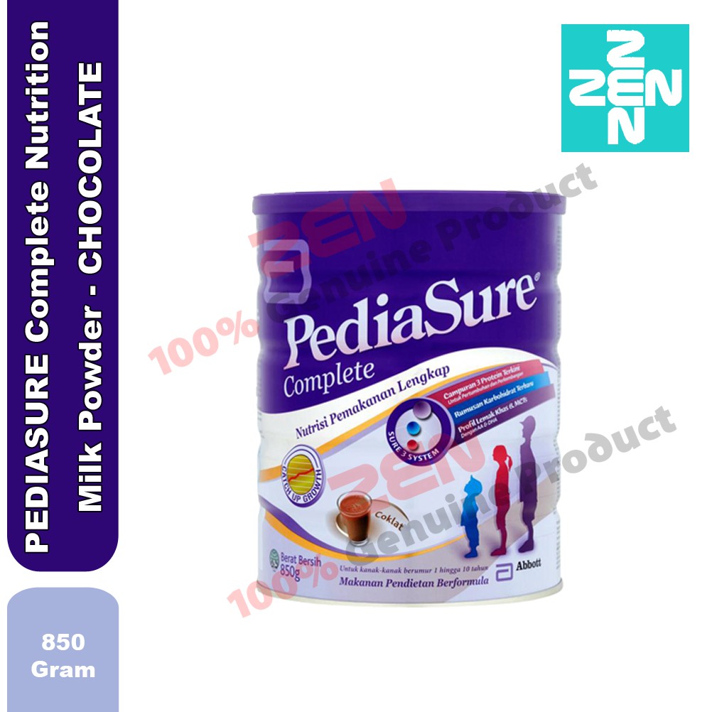 PEDIASURE Complete Nutrition Milk Powder CHOCOLATE 850G (1 to 10