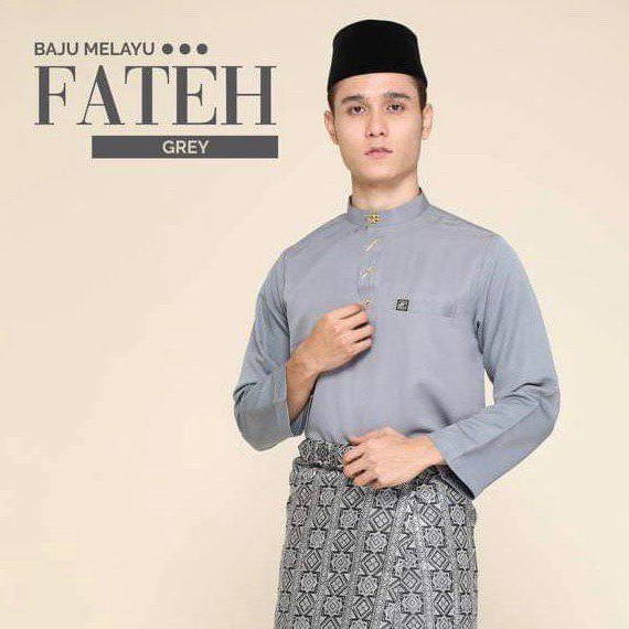 Baju Melayu Moden Bapa Dan Anak Lelaki Grey Kelabu Baju Nikah Shopee Malaysia