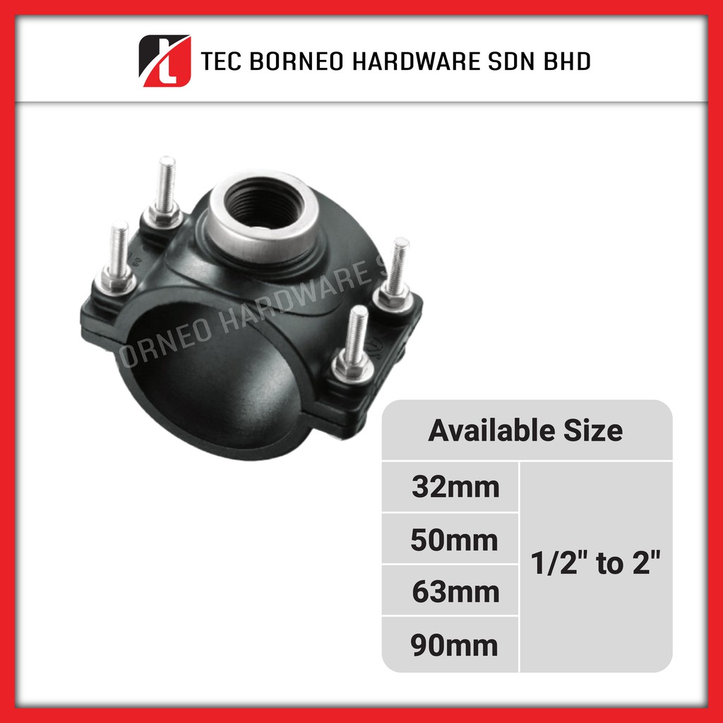 TEC [32mm 50mm 63mm 90mm] Reinforced PP Compression Fitting Clamp