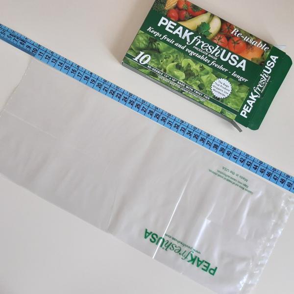 Peakfresh Set of 10 Re-usable Produce Bags with Twist Ties
