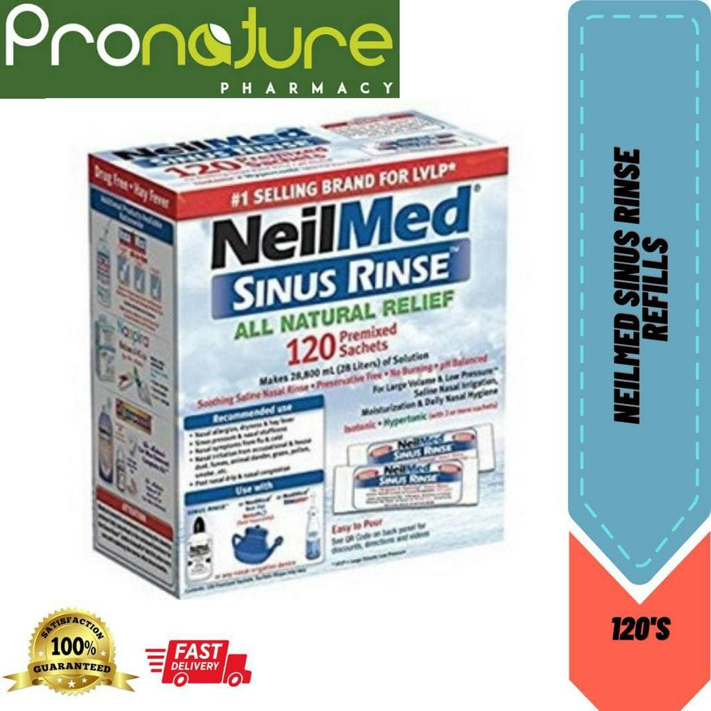 READY STOCK! (EXP 2025) NEILMED SINUS RINSE REFILLS 120'S Shopee