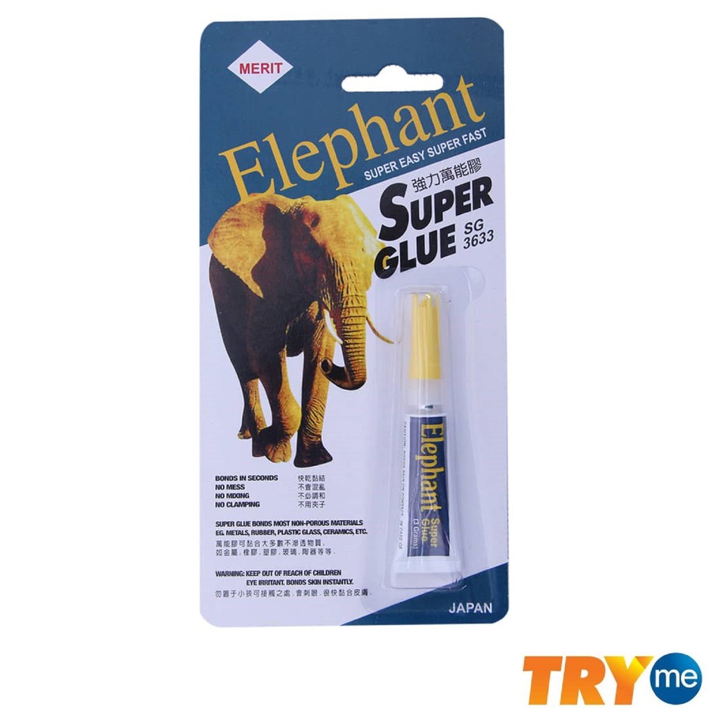 Elephant Super Glue SG3633 3ml Shopee Malaysia