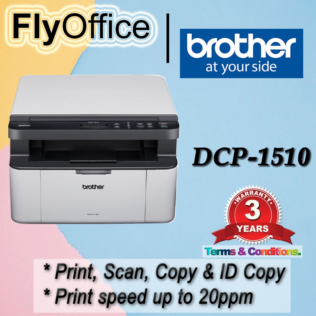 Brother DCP-1510 Mono Laser Multi-Function Printer - Print/Scan/Copy ...