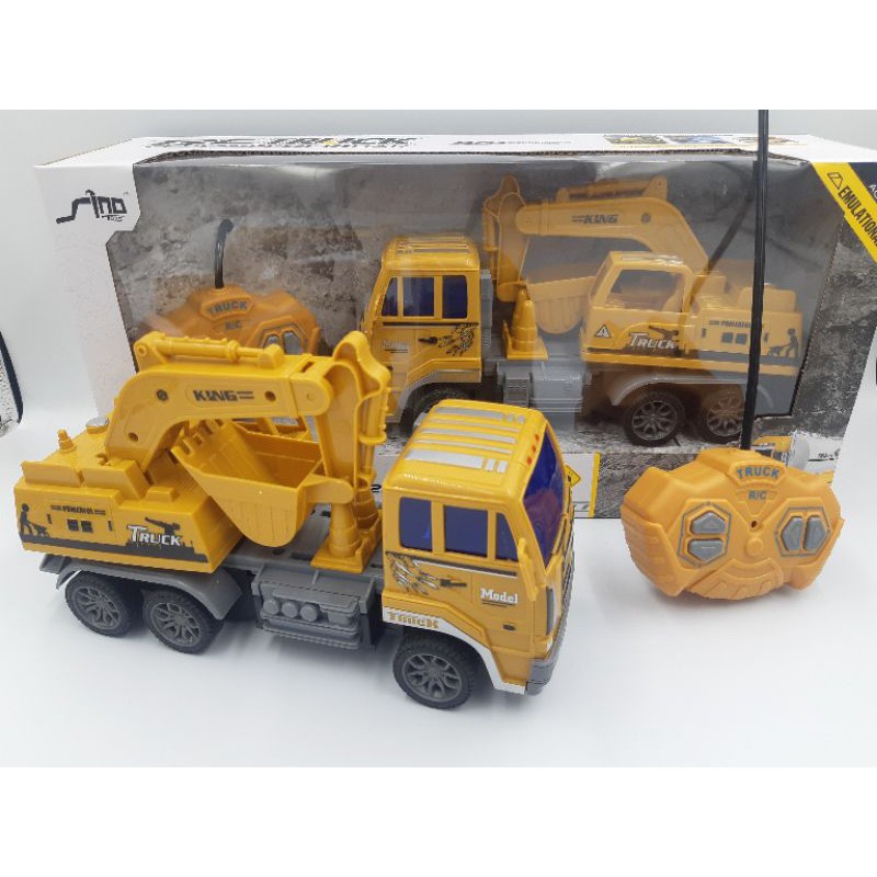 FREE BATTERY 1:30 Scale 27mHz RC Truck Construction Car  Strong Power Controller Truck Construction Car Toys lori.