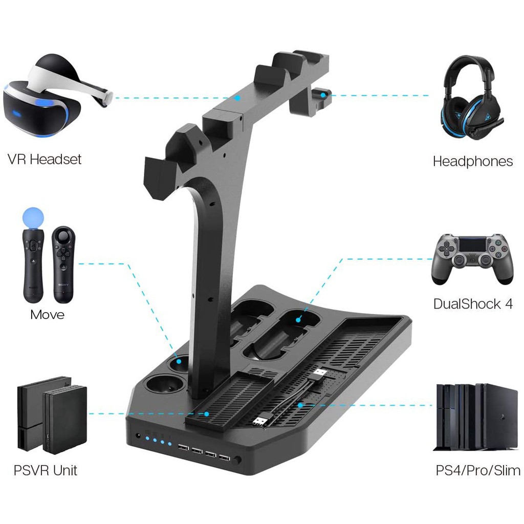 ps4 charging station headset