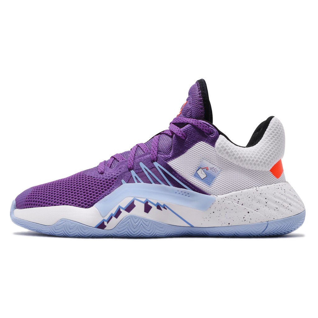 purple adidas basketball shoes