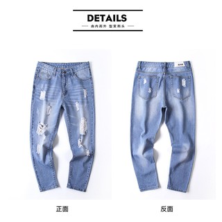 【Ready Stock】 seluar jeans men seluar jeans lelaki koyak Summer new ...