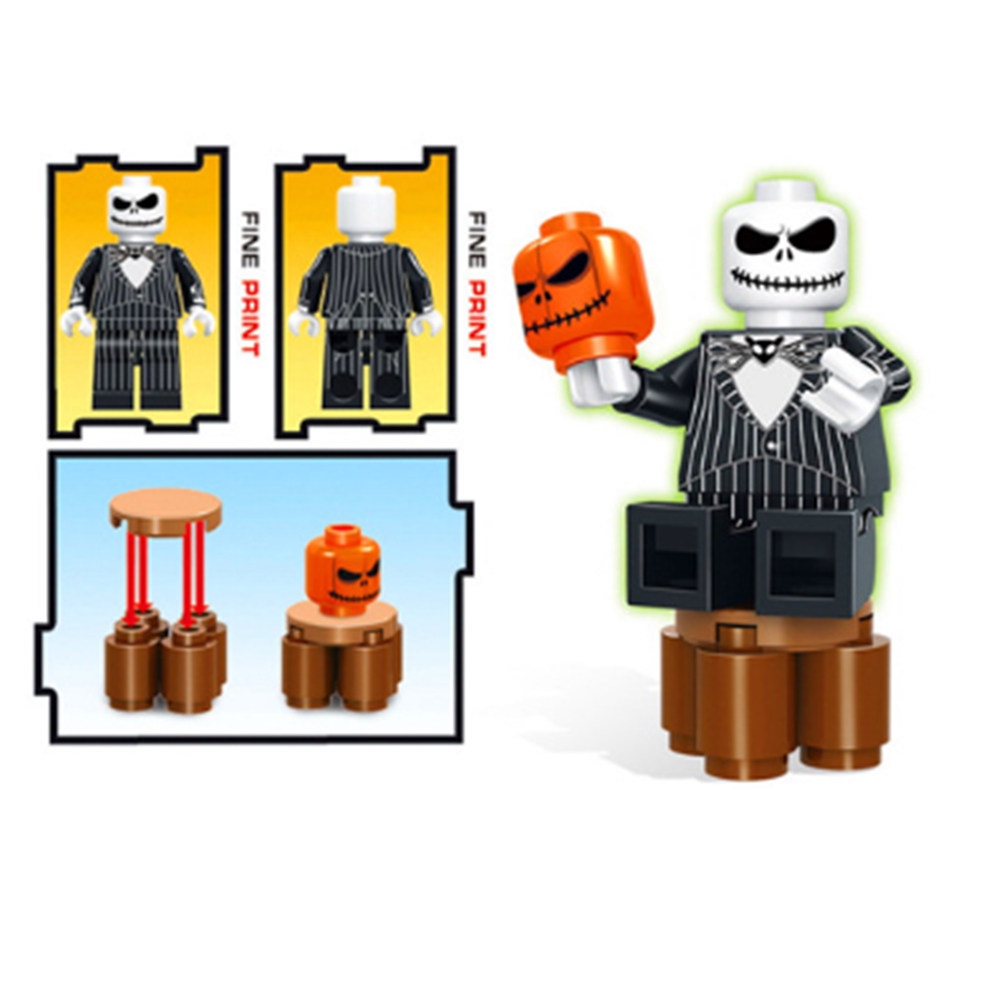 Jack Skellington Halloween The Horror Theme Movie Education gift building toy