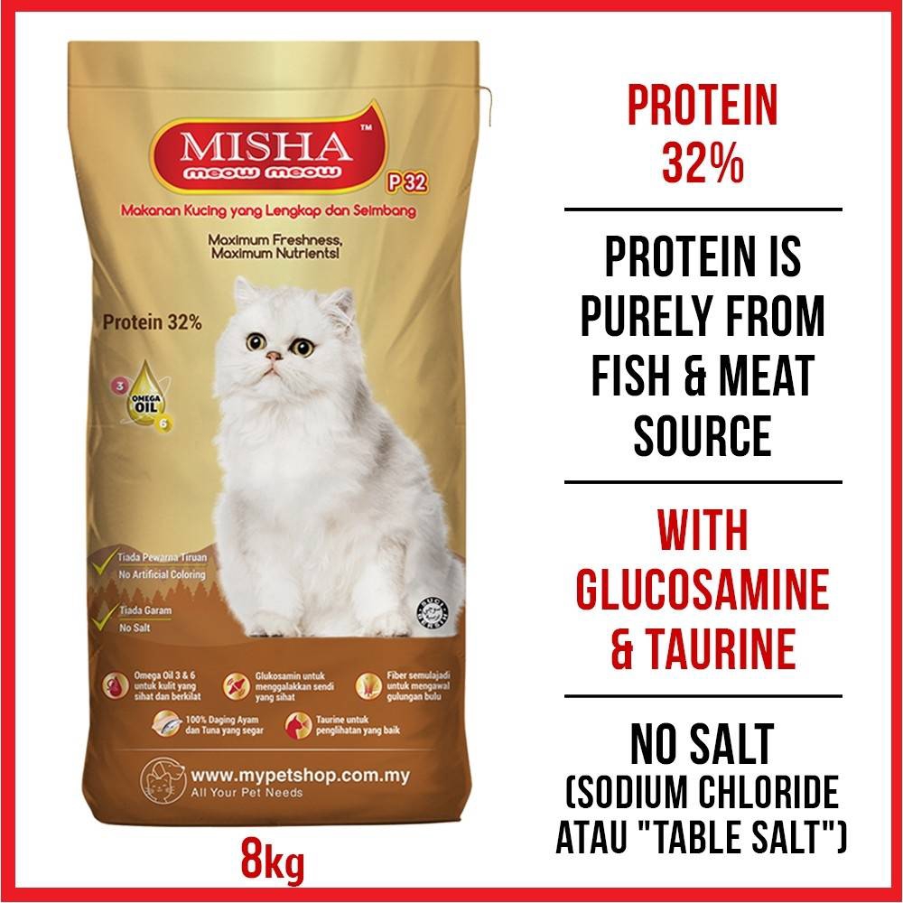 MISHA Dry Cat Food - Assorted Flavor Makanan Kucing Kering Yang 