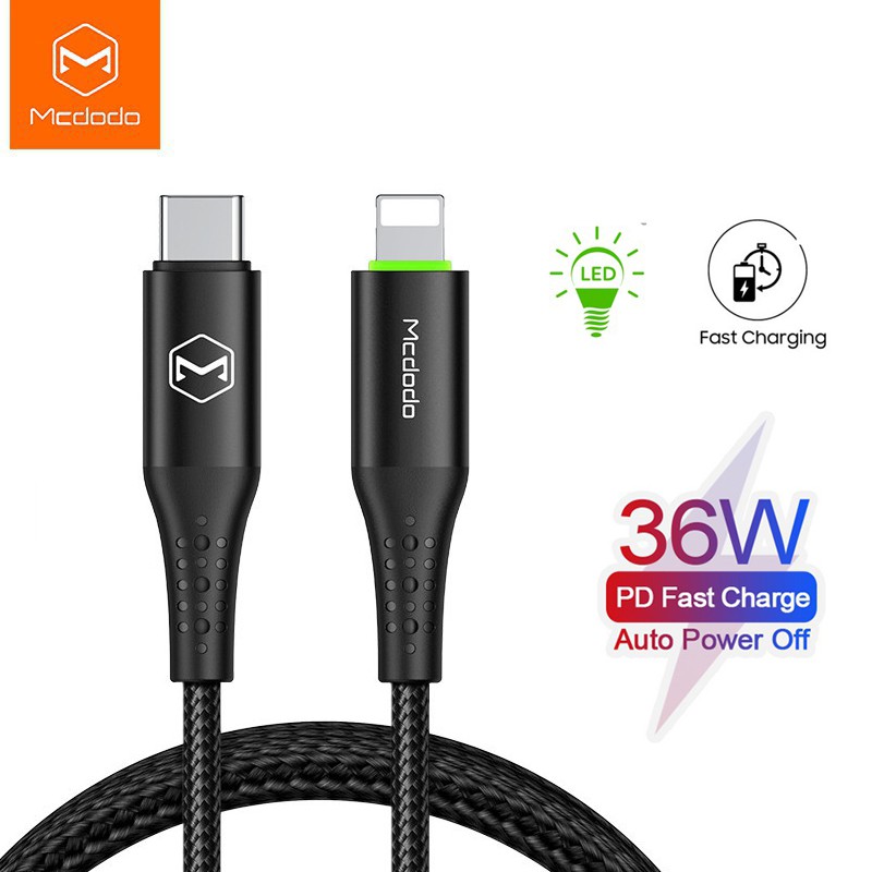 「New」Mcdodo IPhone 12 Auto Disconnect Charging Cable PD ...