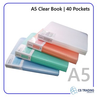 A5 Clear Book 40 Pocket / Clear Book / Clear Holder / Display Book ...