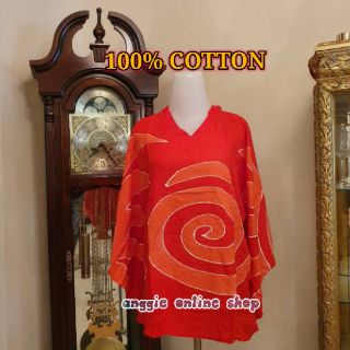  BAJU  ATASAN BLOUSE  TANGAN PANJANG COTTON  SELESA PAKAI KAIN  