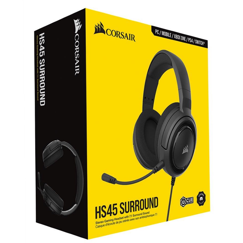 in verlegenheid gebracht Algebraïsch Prestigieus CORSAIR HS45 7.1 SURROUND Gaming Headset - Carbon # | Shopee Malaysia