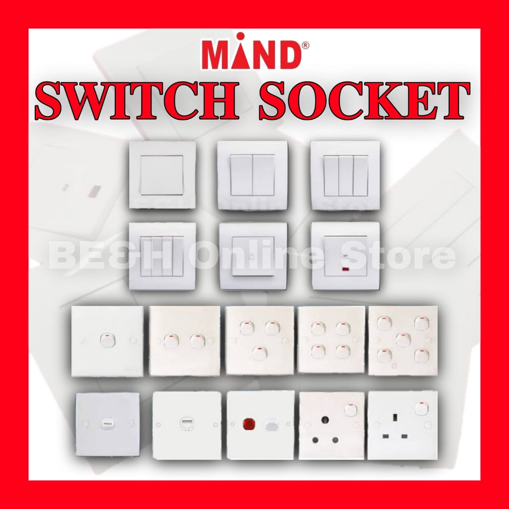 Mind Switch Socket and Socket Outlet/13A Switch Socket/15A Switch