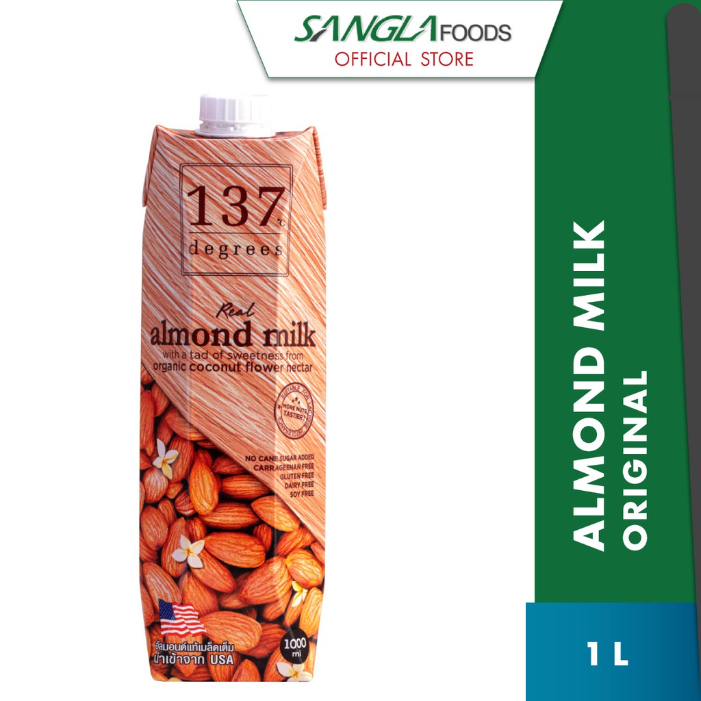 137 Degrees Almond Milk Original (1 x 1L) Halal certified | Shopee Malaysia
