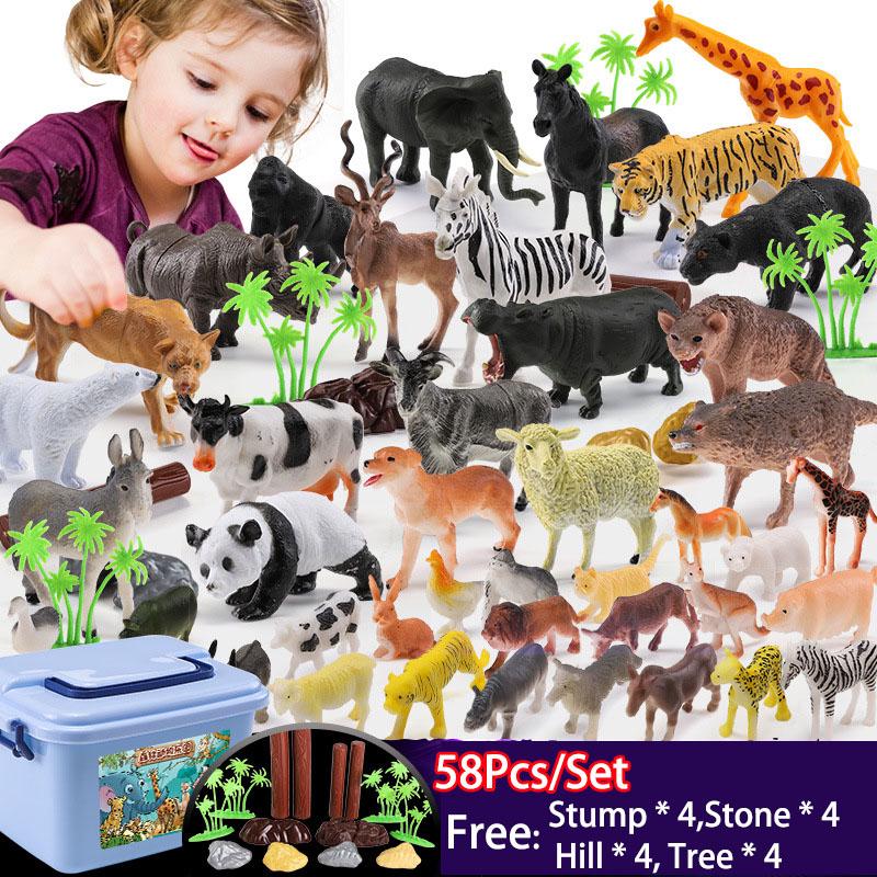 realistic plastic animals