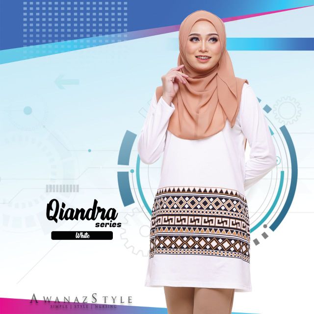  BAJU  MUSLIMAH  QIANDRA SERIES TSHIRT MUSLIMAH  PLUS SIZE 