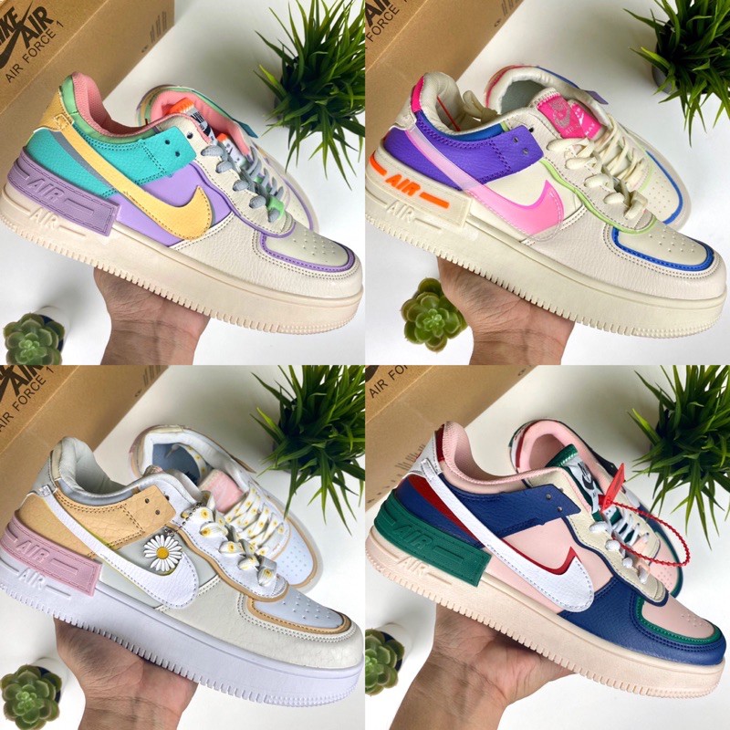 pastel colored air force ones