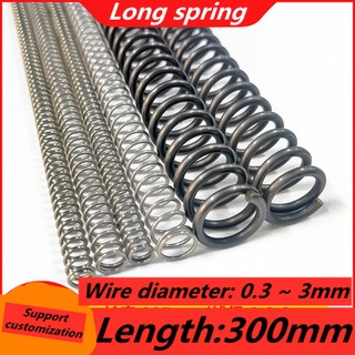 2.5mm OD 23-36mm 10pcs Compression Springs 65Mn Steel Pressure Spring Wire Dia 