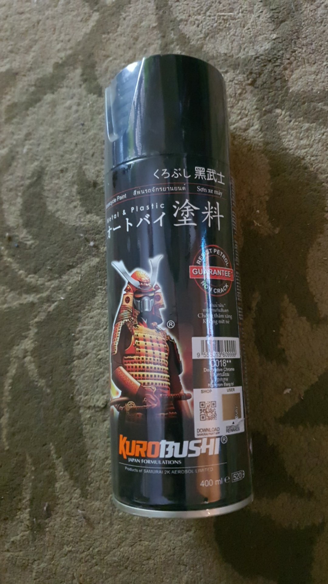 Samurai paint HIGHTEMPERATURE SILVERH1/BLACKH2 600'C HEAT RESISTANT