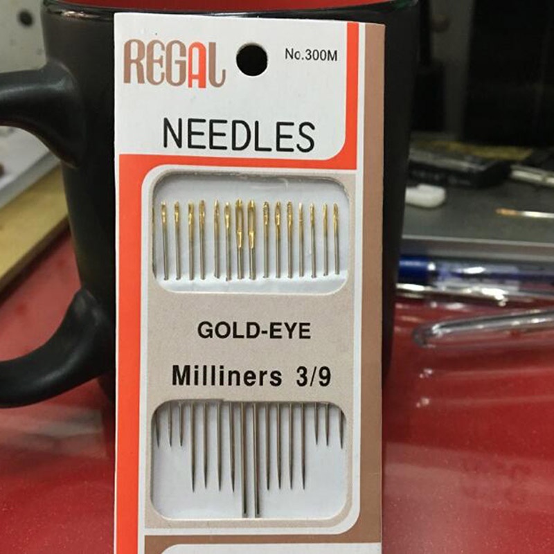 New Style Home DIY Stainless Steel Hand Sewing Needles 16 PCS/Set Tail