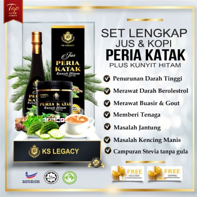 Jus peria katak plus kunyit hitam from KS Legasy | Shopee ...