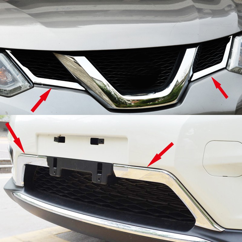 ABS Rear Tail Light Lamp Cover Trim 4pcs Fit For 2014-2016 Nissan Rogue X-Trail 