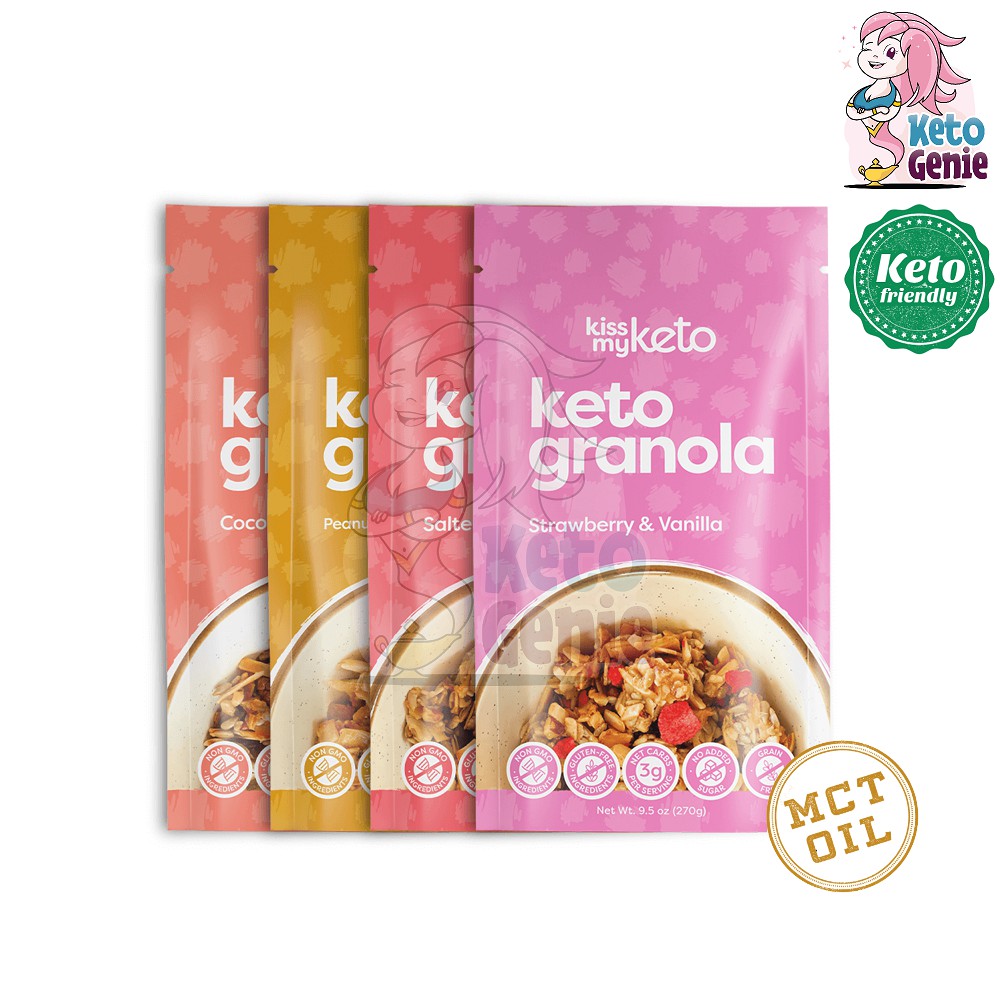 Kiss My Keto Keto Granola Low Carb Keto Diabetic Friendly Usa Shopee Malaysia