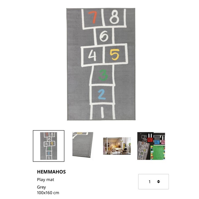 IKEA HEMMAHOS Playmat Shopee Malaysia