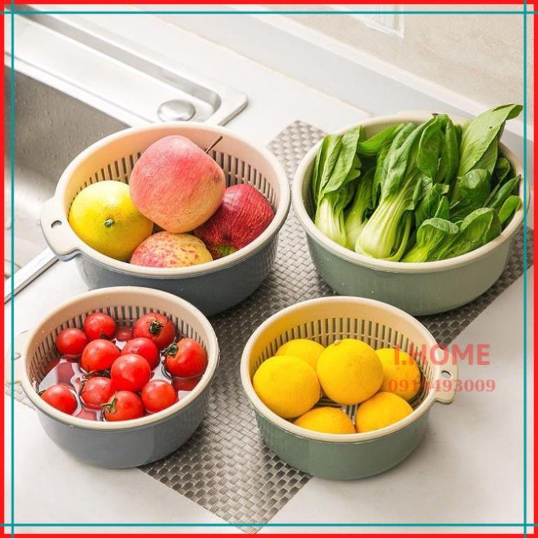 Set of 2 2-in-1 baskets made in Thailand, smart and convenient [Kitchen Decor] HOUSEHOLD APPLIANCES TYPE 1