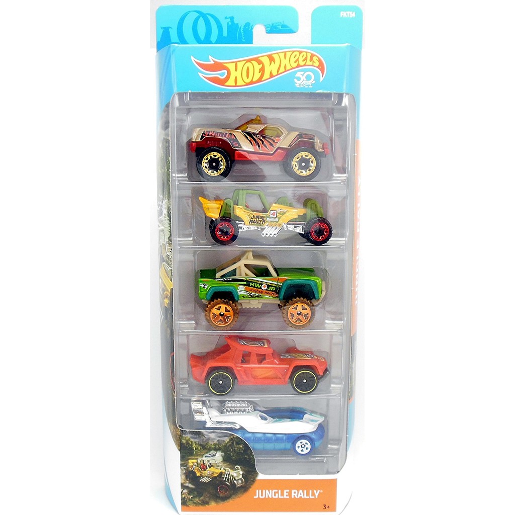 hot wheels jungle rally 5 pack