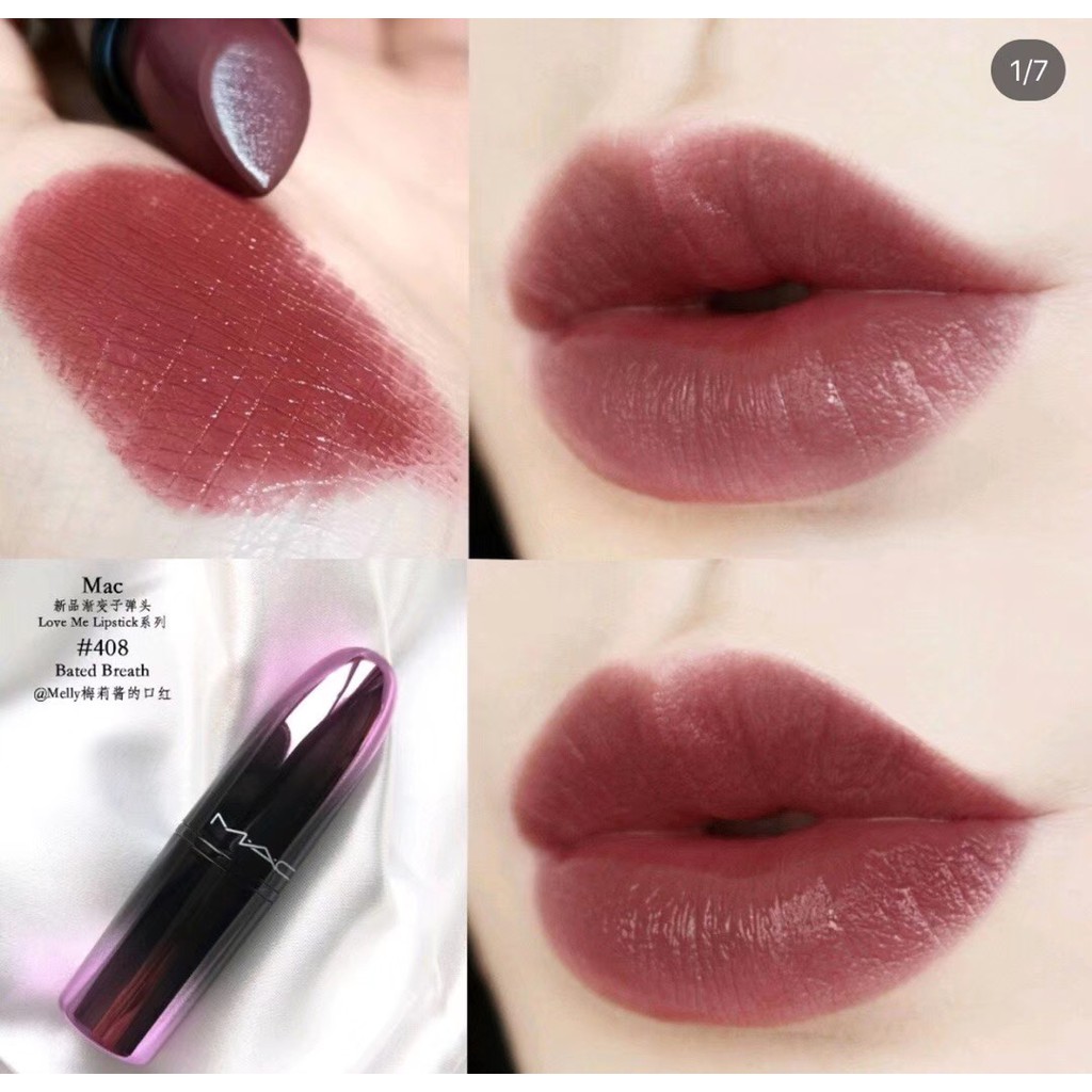 READYSTOCK MAC #408 Bated Breath - Love Me lipstick ...