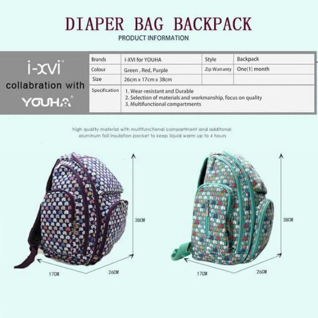 wah wah diaper bag